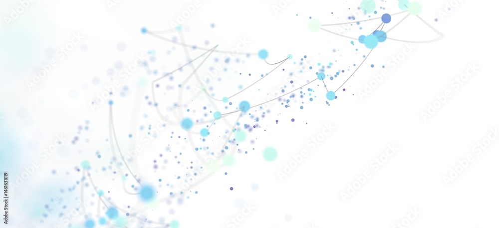 Poster Abstract background with connecting dots and lines.  Perfect for technology, network, or connection concepts.
