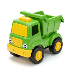 Naklejka premium toy truck isolated on white