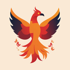 Fototapeta premium Fiery Phoenix Logos – Mythical Bird of Rebirth, Flame & Flight Symbol Designs