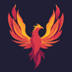 Fototapeta premium Fiery Phoenix Logos – Mythical Bird of Rebirth, Flame & Flight Symbol Designs