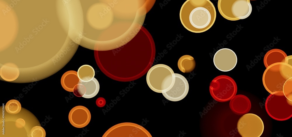 Poster Abstract background with red and gold circles. Perfect for presentations or websites.