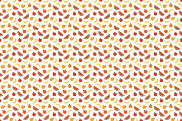 Handmade Summer Fruits Seamless Design for Products