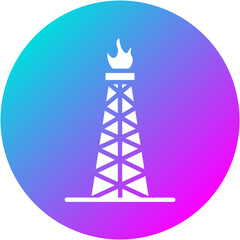 Fototapeta premium Natural Gas Icon