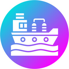 Oil Tanker Icon