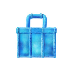 A vibrant blue shopping bag with a handle, perfect for eco-friendly shopping. Ideal for retail and sustainable lifestyle themes, showcasing a stylish choice for consumers.