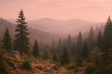 Fototapeta premium Harz Nationalpark Scenery