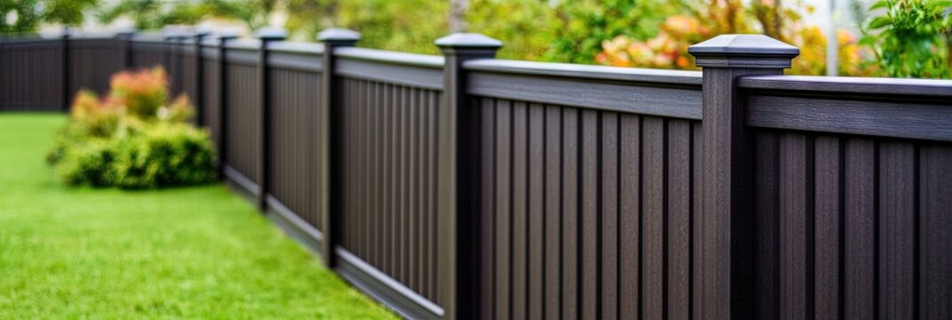 photo of composite privacy fence