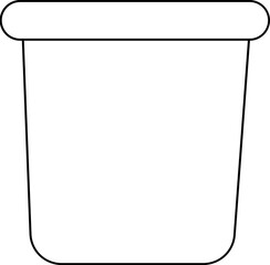 Pencil Glass Rounded  Outline Icon