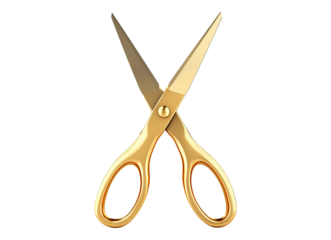 Grand opening gold scissors