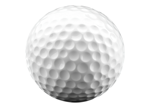 Golfball auf Tee