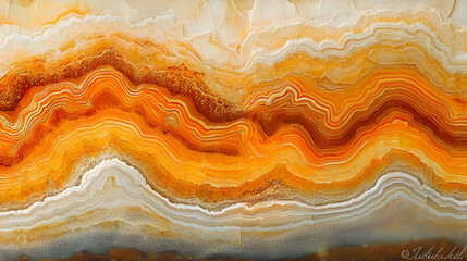 Fototapeta premium Abstract composition with layered orange and yellow textures