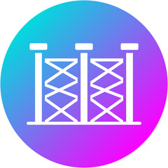 Fototapeta premium Harbor Fence Icon
