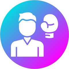 Obraz premium Boxing Pose Icon