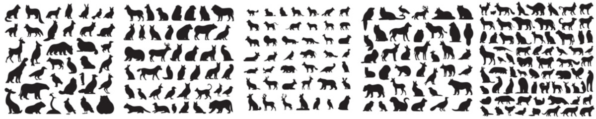 vector set of animal icons
