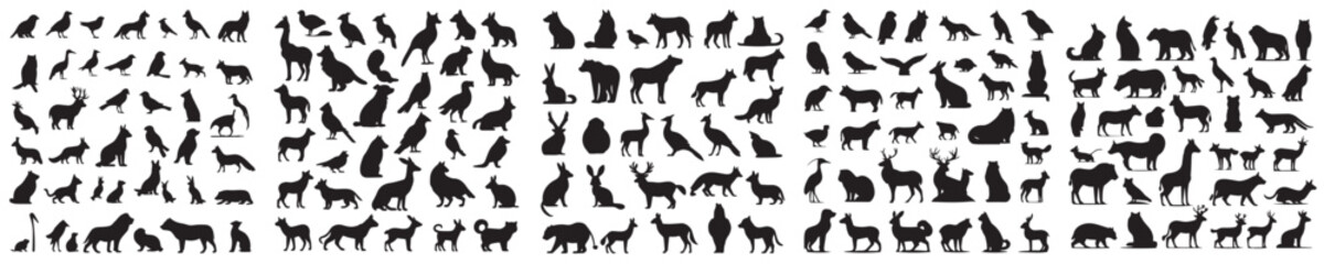 vector set of animal icons