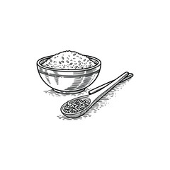 bowl of rice with chopsticks