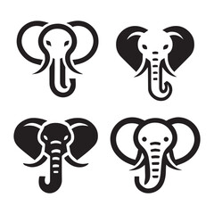 Elephant vector elephant illustration elephant clipart silhouttee cute elephant graphic