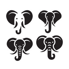 Elephant vector elephant illustration elephant clipart silhouttee cute elephant graphic