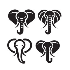 Elephant vector elephant illustration elephant clipart silhouttee cute elephant graphic