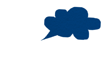 Blue paper cut speech bubble, chat symbol with speech bubbles, cartoon style speech bubbles PNG transparent