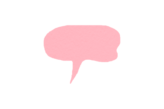 Pink paper cut speech bubble, chat symbol with speech bubbles, cartoon style speech bubbles PNG transparent
