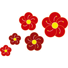 Chinese New Year Flower Border