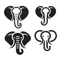 Elephant vector elephant illustration elephant clipart silhouttee cute elephant graphic