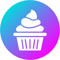 Ice Cream Cupcake Icon