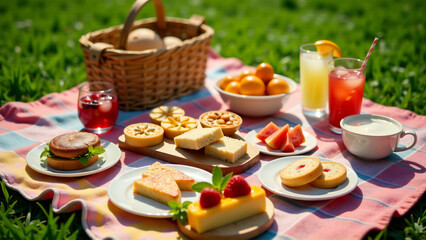 Gourmet Picnic Food Spread