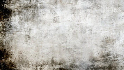 Fototapeta premium Grayscale Abstract Texture Vintage Aged Background with Watercolor Stains and Grunge Patterns. Concrete wall texture in gray tones featuring distressed rough surface. Minimalist architectural backgrou