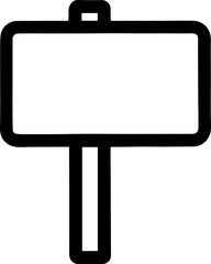 Fototapeta premium vector style billboard design black and white 
