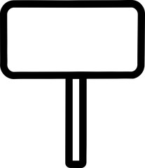 Fototapeta premium sign board icon vector transparent 