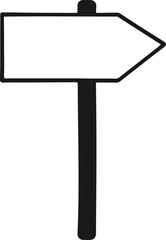 sign board icon vector transparent 