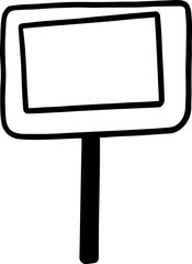 Fototapeta premium sign board icon vector transparent 