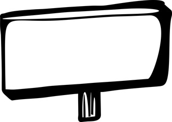 billboard icon black and white transparent 