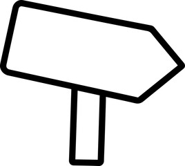 Fototapeta premium signboard outline icon 
