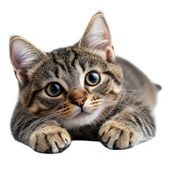 Fototapeta premium cat on white background