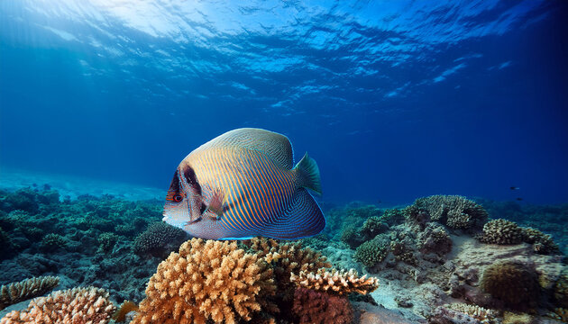 lethrinus nebulosus the spangled emperor underwater into the red sea