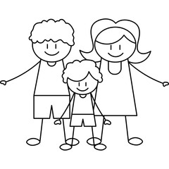 Stick Figure Family