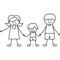 Stick Figure Family