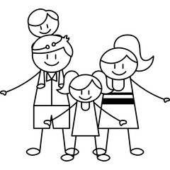 Stick Figure Family