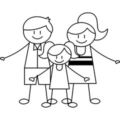 Stick Figure Family