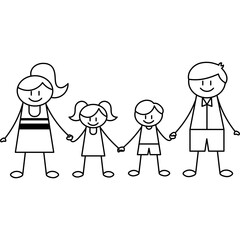 Stick Figure Family