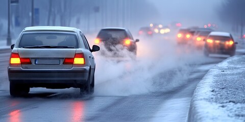 smog and pollution caused by human civilization