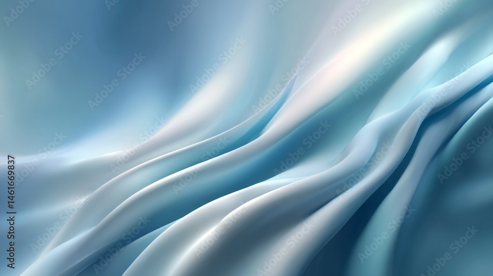 Poster This artwork features a captivating light blue abstract texture, characterized by gentle curves and smooth gradients, evoking a sense of calm and fluidity. The design creates an inviting atmosphere