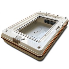 Open top small boat hull.