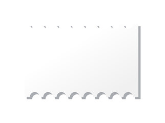 Blank ticket template. Concert ticket, lottery coupons. coupon - stock 