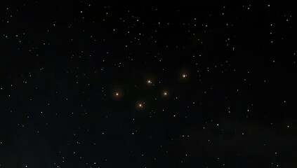 Fototapeta premium Group of stars, in deep space, against a backdrop of countless stars