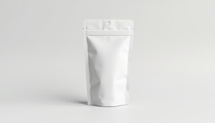 Minimalist White Paper Sachet with Clean Design