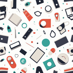 Autumn & Abstract Seamless Patterns &ndash; Leaves, Shapes, and Modern Design Motifs